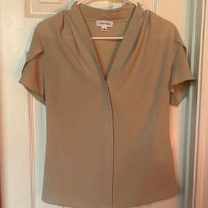 Calvin Klein Women's Beige Blouse